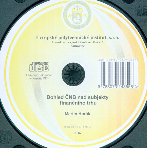 Dohled ČNB nad subjekty finančního trhu