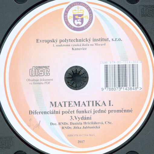 Matematika I. :diferenciální počet funkcí jedné proměnné