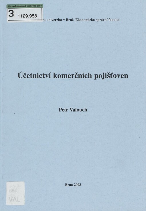 Účetnictví komerčních pojišťoven