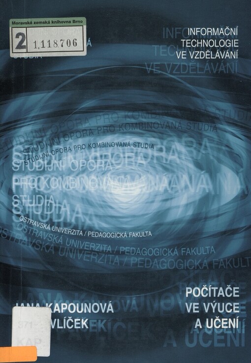 Počítače ve výuce a učení: studijní obor: informační technologie ve vzdělávání