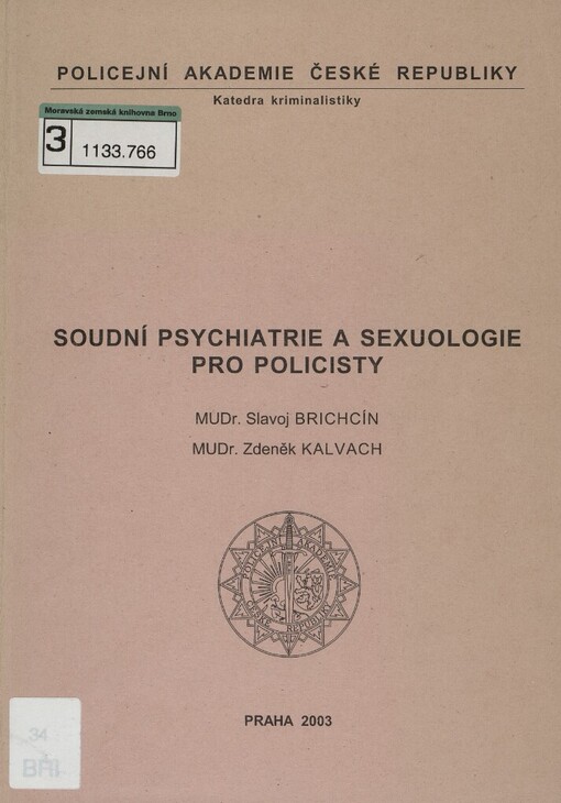 Soudní psychiatrie a sexuologie pro policisty