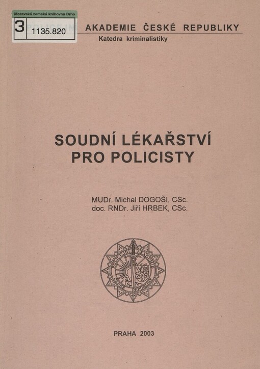 Soudní lékařství pro policisty