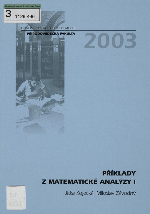 Příklady z matematické analýzy I