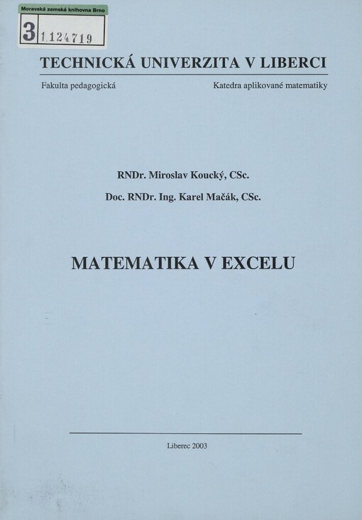 Matematika v Excelu
