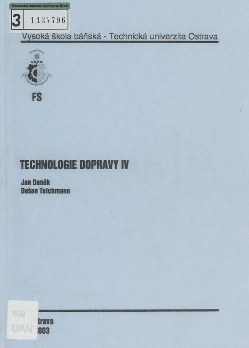 Technologie dopravy IV