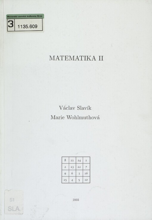 Matematika II