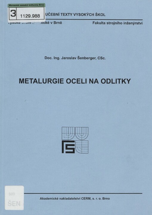 Metalurgie oceli na odlitky
