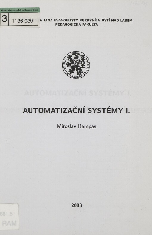 Automatizační systémy I.