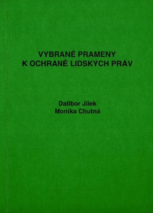 Vybrané prameny k ochraně lidských práv