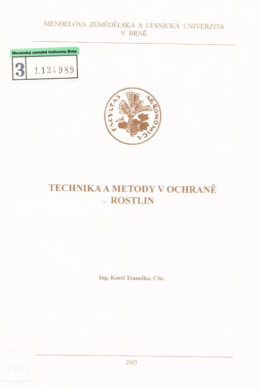 Technika a metody v ochraně rostlin
