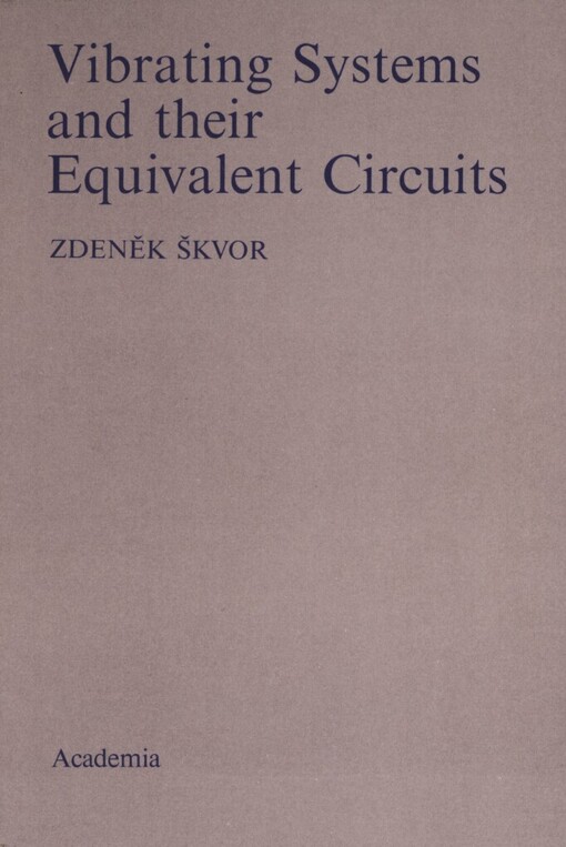 Vibrating systems and their equivalent circuits
