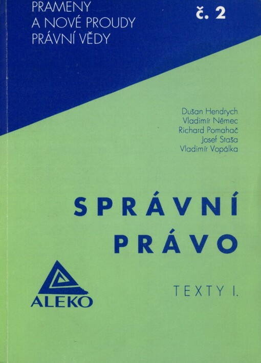 Správní právo :texty I