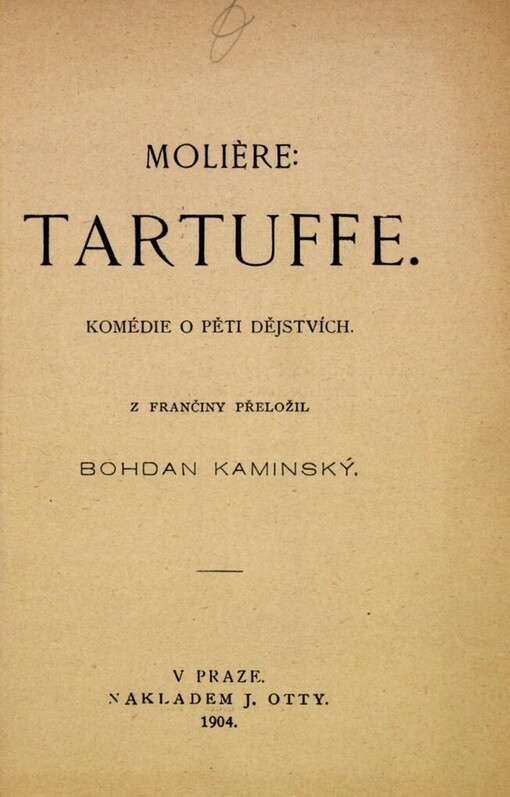 Tartuffe :komédie o pěti dějstvích