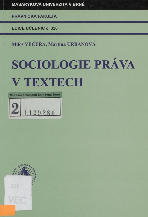 Sociologie práva v textech