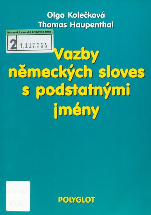 Vazby německých sloves s podstatnými jmény