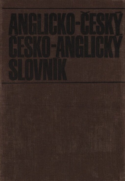 Anglicko-český a česko-anglický slovník