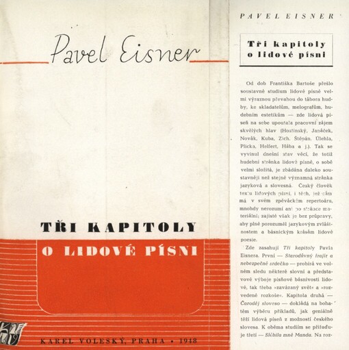 Tři kapitoly o lidové písni