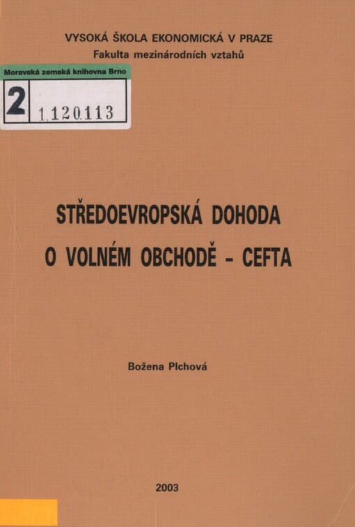 Středoevropská dohoda o volném obchodě - CEFTA