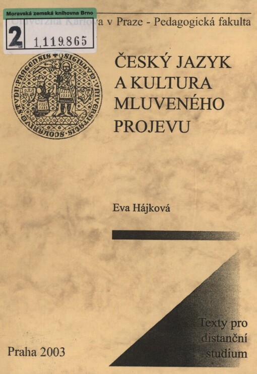 Český jazyk a kultura mluveného slova