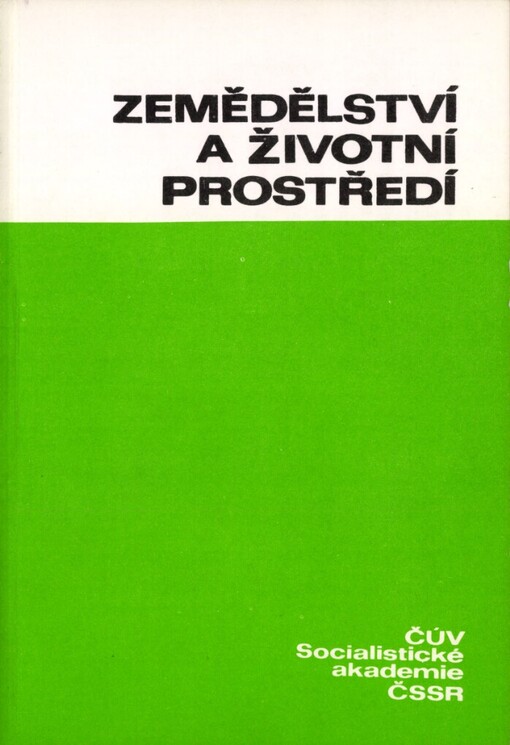 Zemědělství a životní prostředí