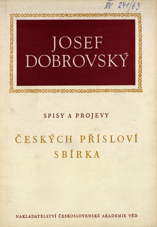 Českých přísloví sbírka