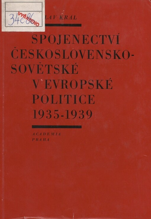 Spojenectví československo-sovětské v evropské politice 1935-1939