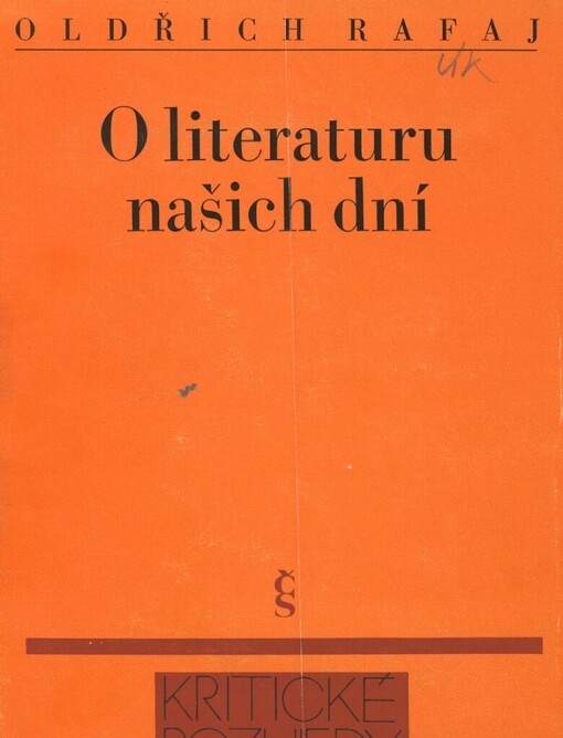 O literaturu našich dní