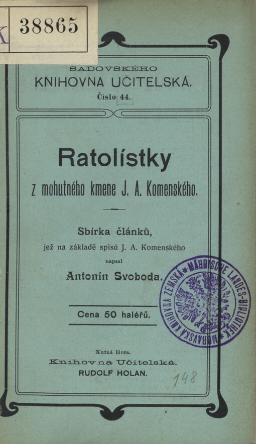 Ratolístky z mohutného kmene J.A. Komenského
