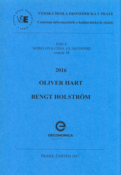 2016 - Oliver Hart, Bengt Holström