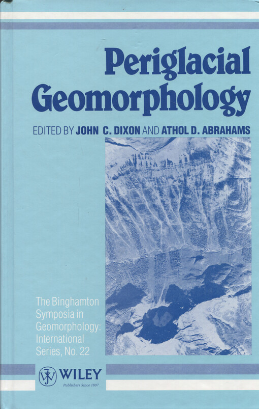 Periglacial geomorphology : proceedings of the 22nd annual Binghamton symposium in geomorphology