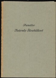 Památce Boženky Škrabálkové