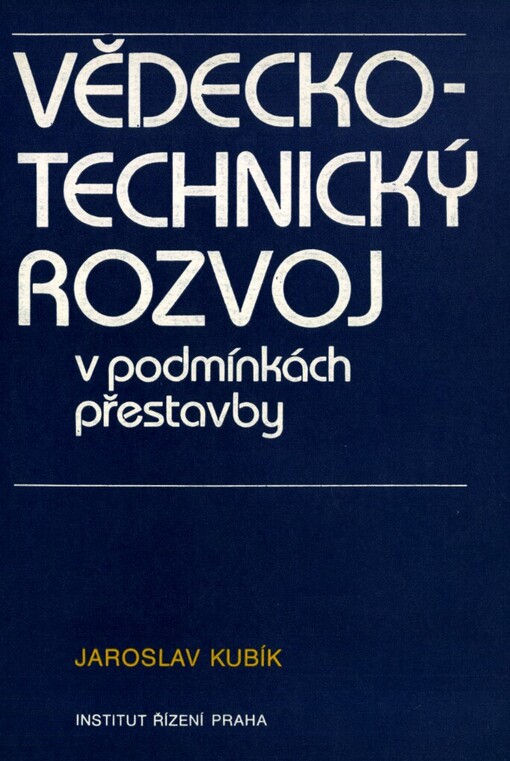 Vědeckotechnický rozvoj v podmínkách přestavby