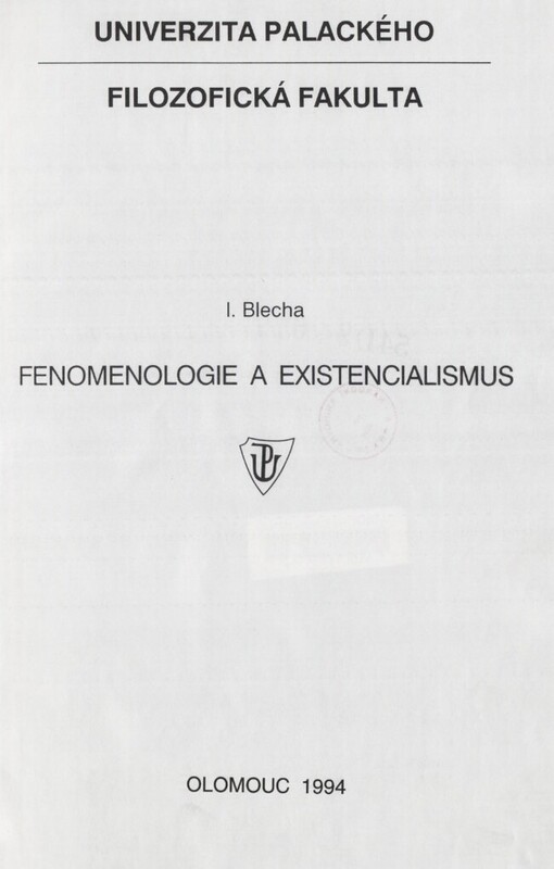 Fenomenologie a existencialismus