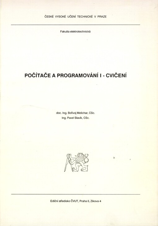 Počítače a programování I :cvičení