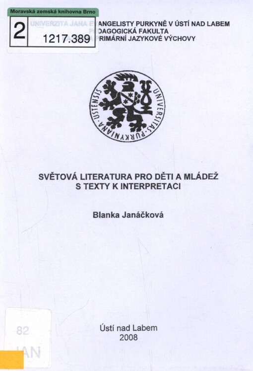 Světová literatura pro děti a mládež s texty k interpretaci