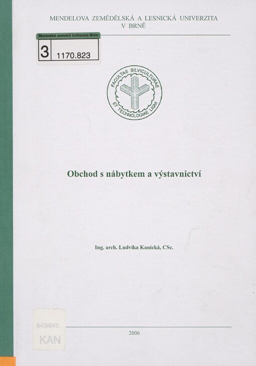 Obchod s nábytkem a výstavnictví