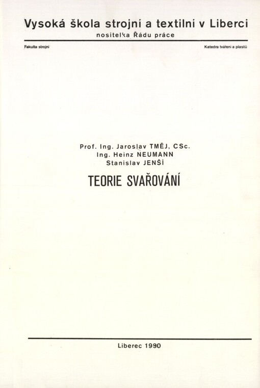 Teorie svařování