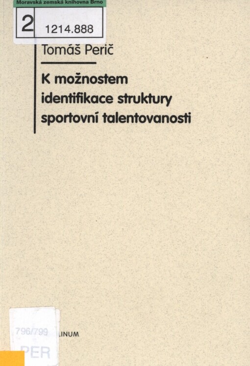 K možnostem identifikace struktury sportovní talentovanosti