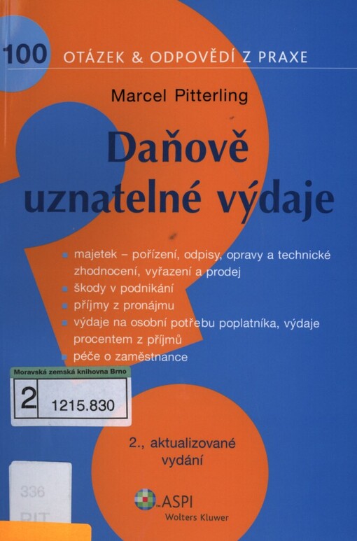 Daňově uznatelné výdaje