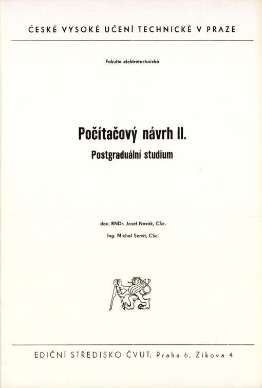 Počítačový návrh II