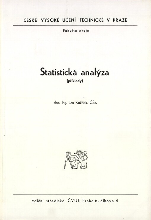 Statistická analýza :příklady