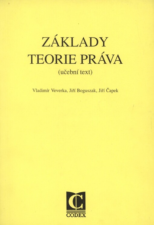 Základy teorie práva: Učební text