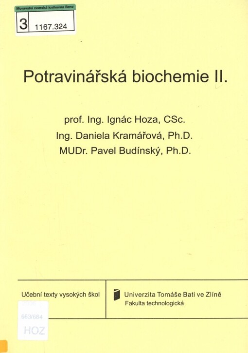 Potravinářská biochemie II