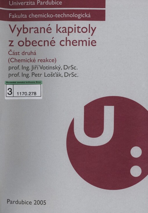Vybrané kapitoly z obecné chemie