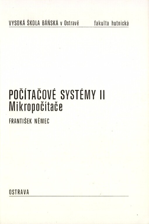 Počítačové systémy: určeno pro posl. hutnické fak
