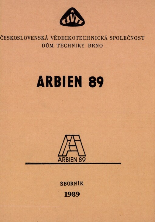 Arbien :Seminář Brno 6.-7. 3. 1989, ČV společ. obchodu ČSVTS... [aj.] : [Sborník referátů]