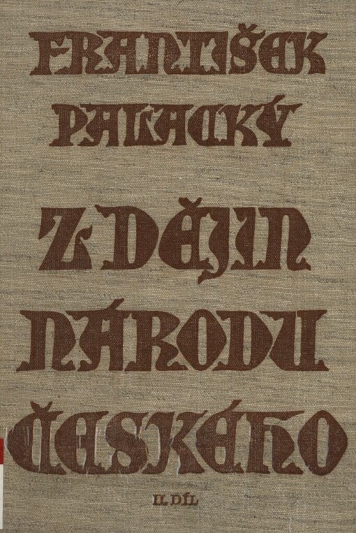 Z dějin národu českého.II. díl