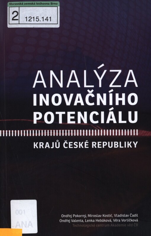 Analýza inovačního potenciálu krajů České republiky
