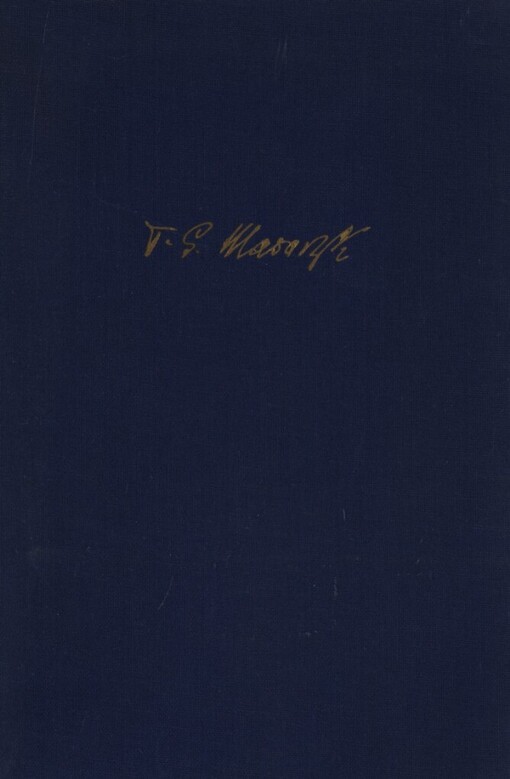 Th.G. Masaryk: Bild seines Lebens