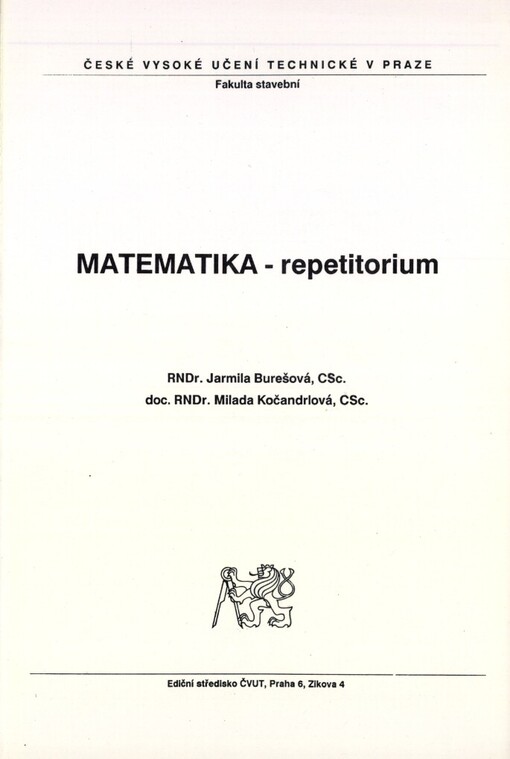 Matematika - repetitorium :Určeno pro stud. fak. stavební